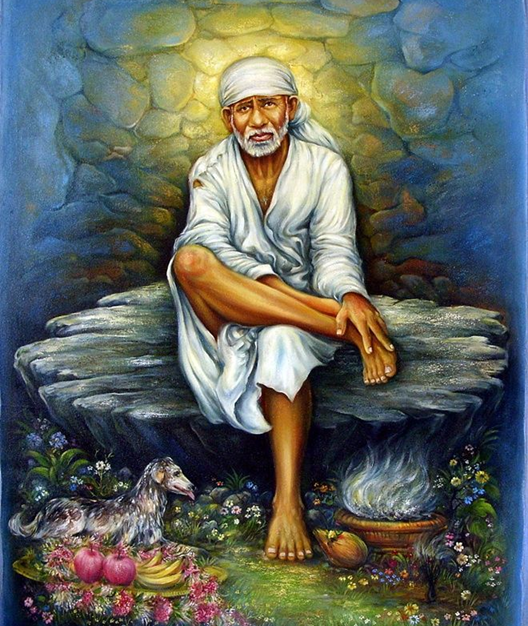 Sai Baba Painting in Oil: A Divine Artistic Expression