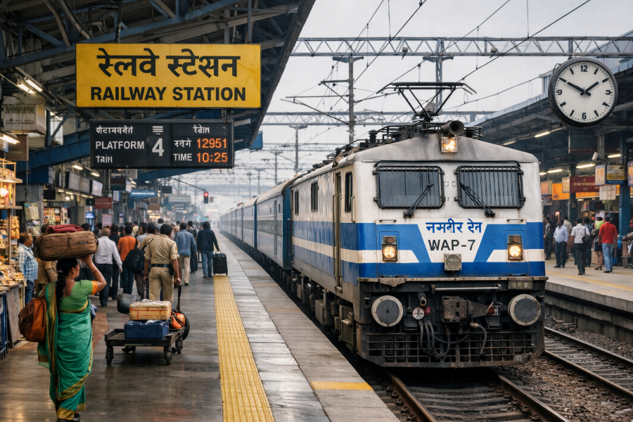 रेलवे स्टेशन: भारत की जीवनरेखा का महत्वपूर्ण केंद्र