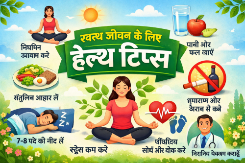 स्वस्थ जीवन के लिए बेहतरीन हेल्थ टिप्स